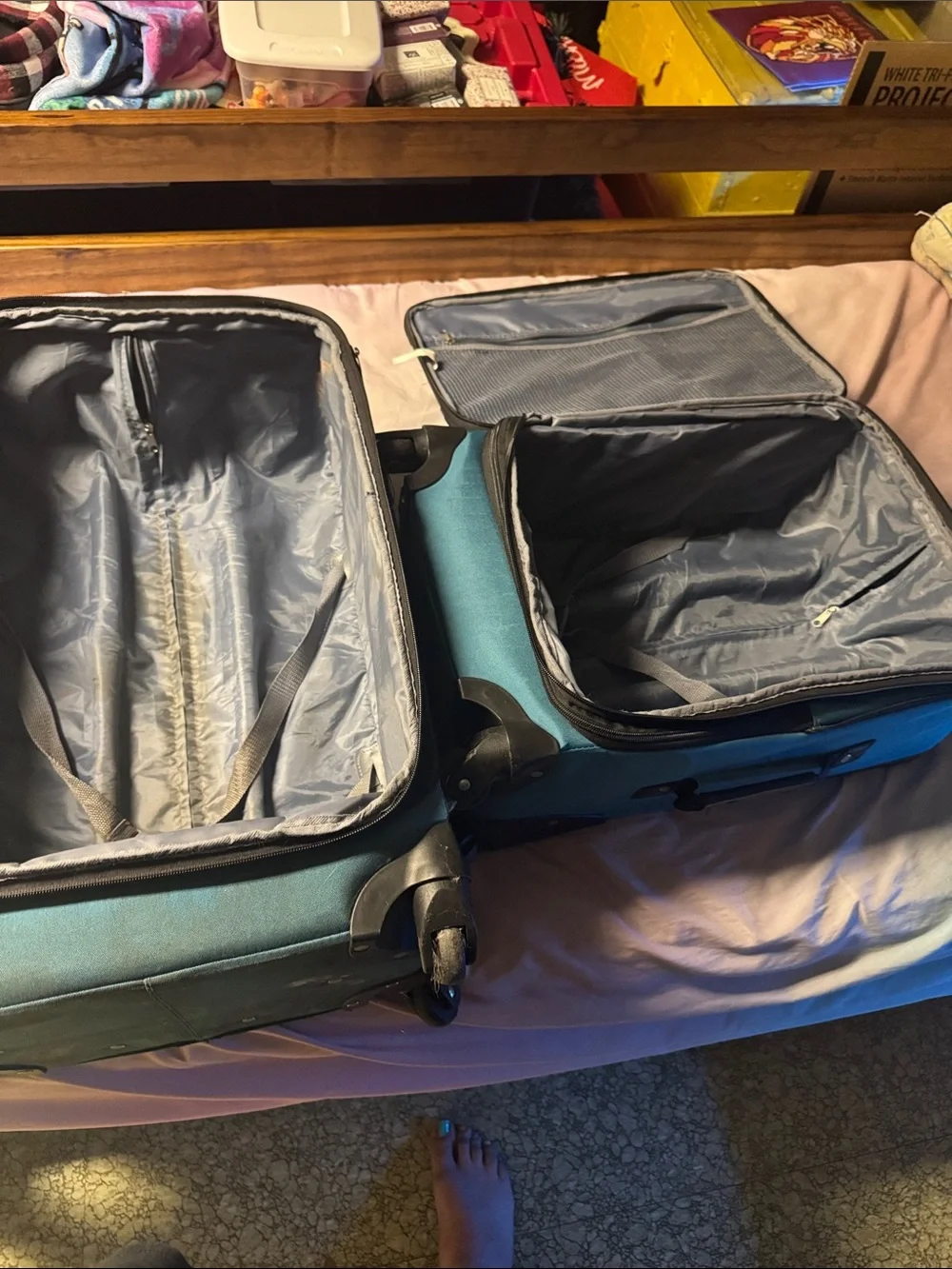 Teal Softside Rolling Suitcase - Versatile Travel Luggage